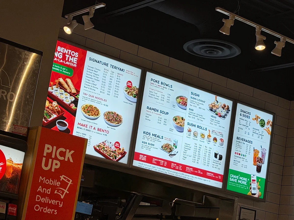 Menu, Edo Japan