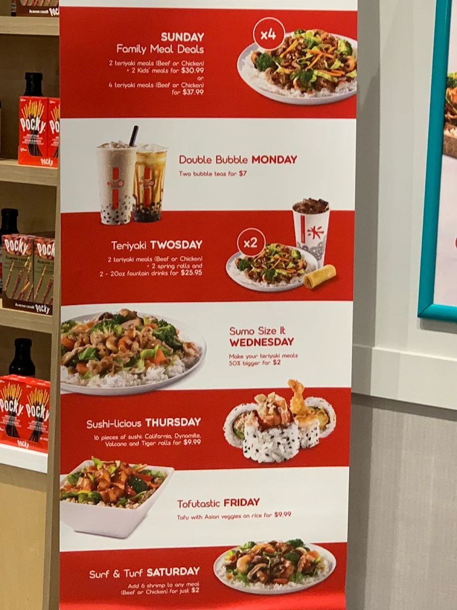Menu, Edo Japan