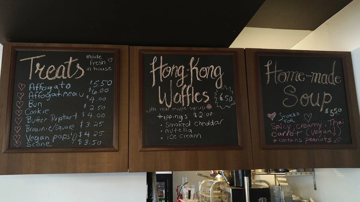 Menu, The Beachconers Microcreamery