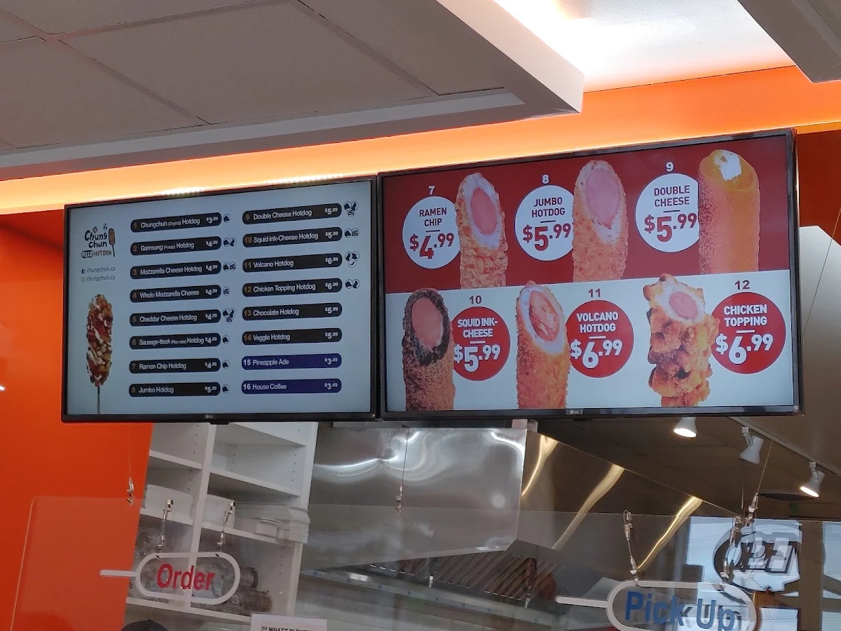 Menu, Chung chun Rice Hot Dog