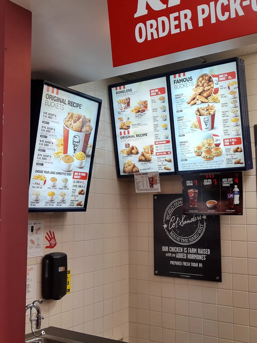 Menu, KFC