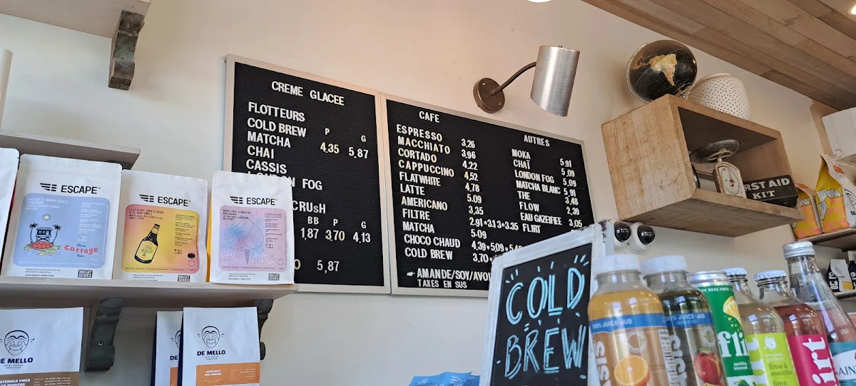 Menu, Noble Café