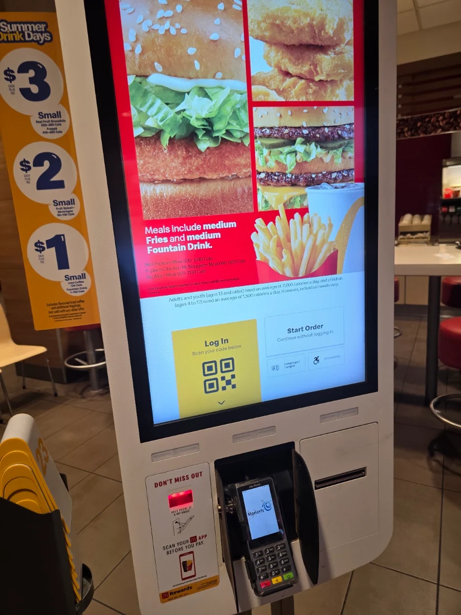 Menu, McDonald's