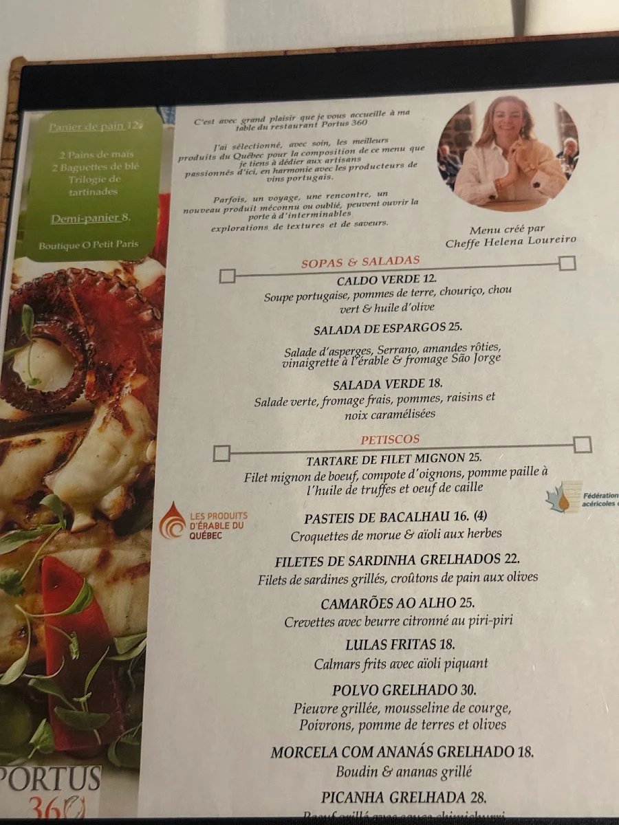 Menu, Portus 360