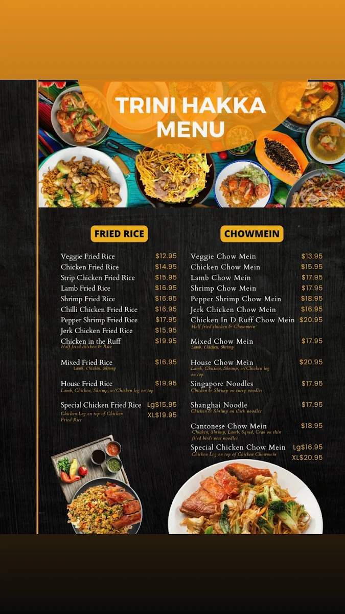 Menu, Radica’s Hot & Spicy