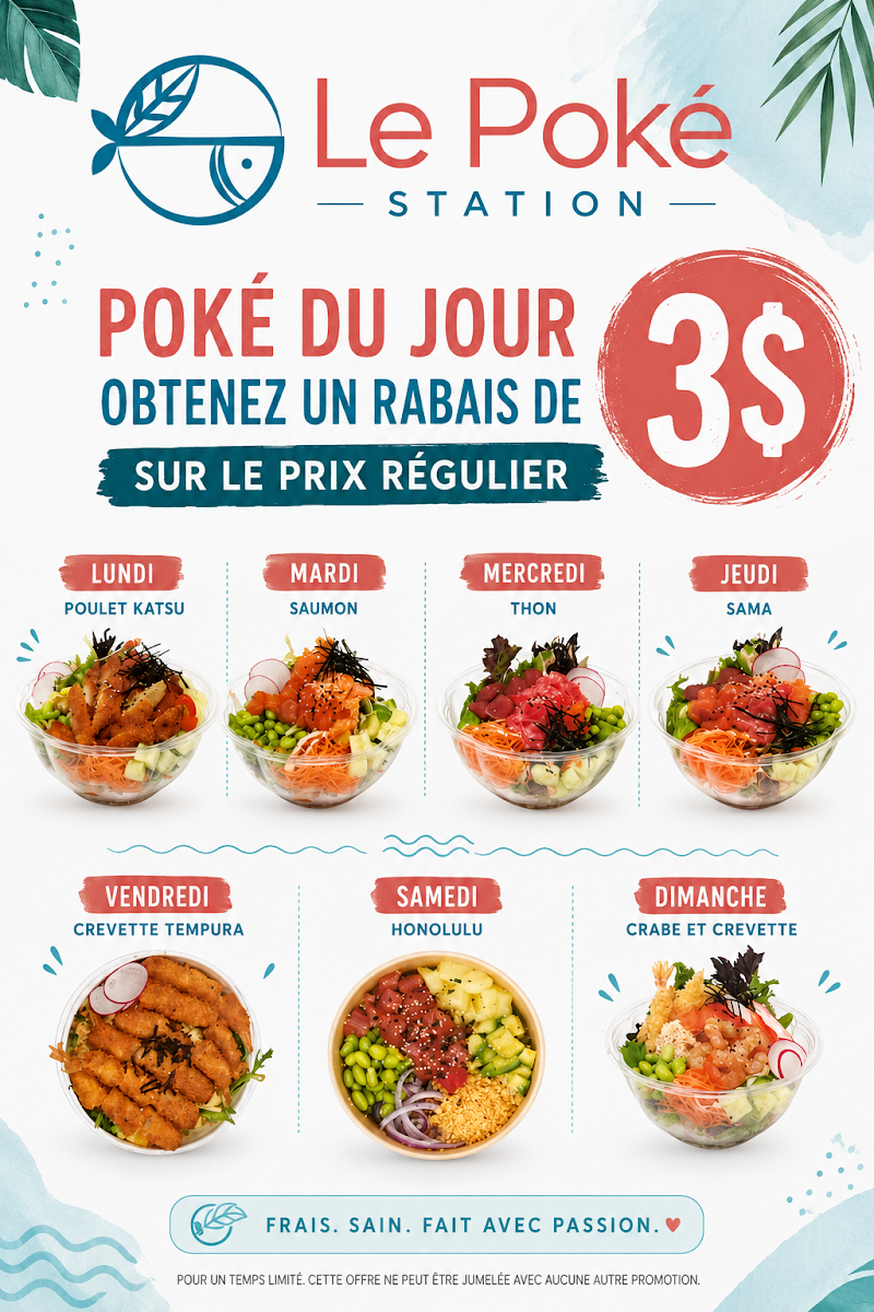 Menu, Le Poké Station Ste-Dorothée
