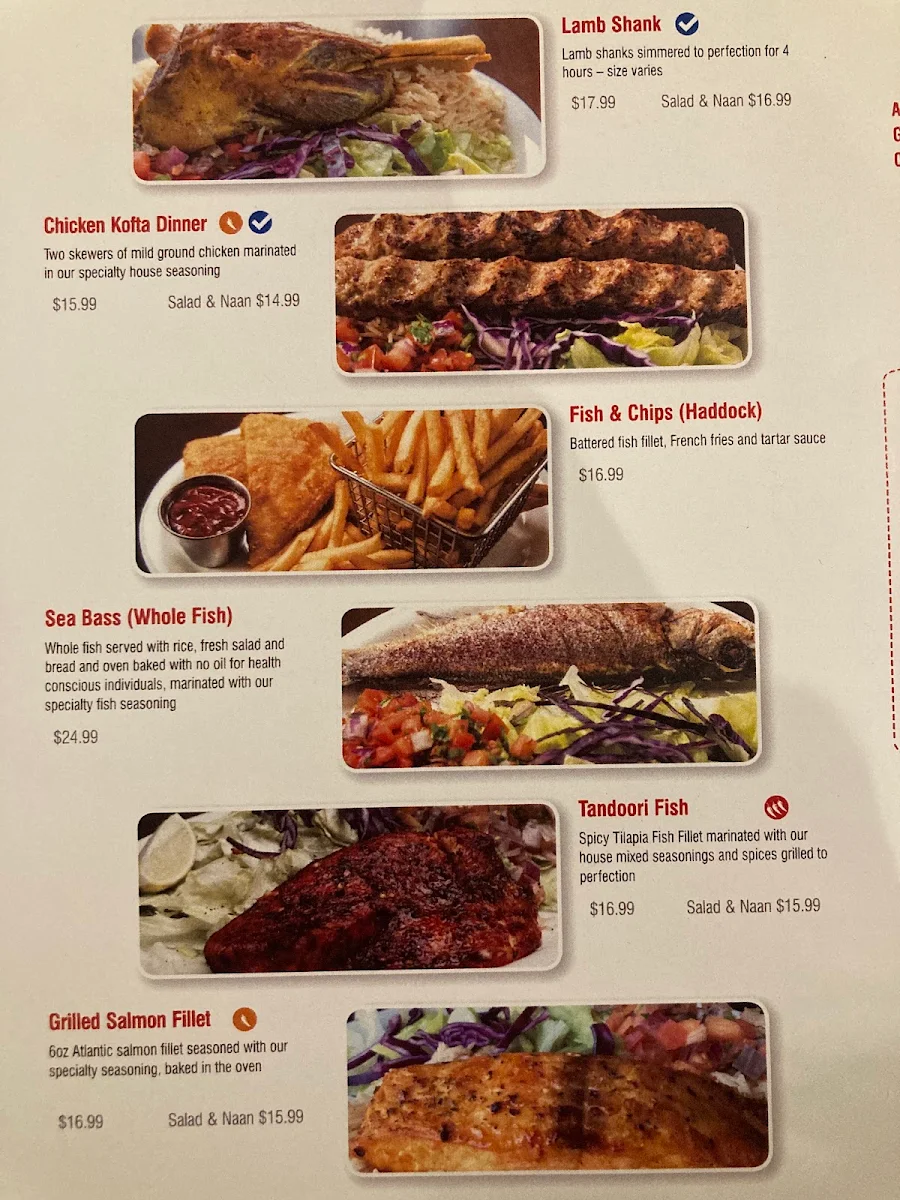 Menu, Caravan Kabob Richmond Hill