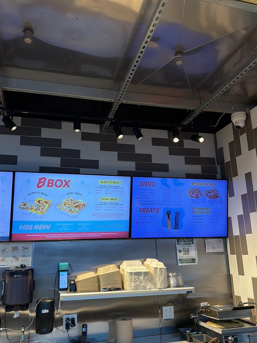 Menu, barBURRITO