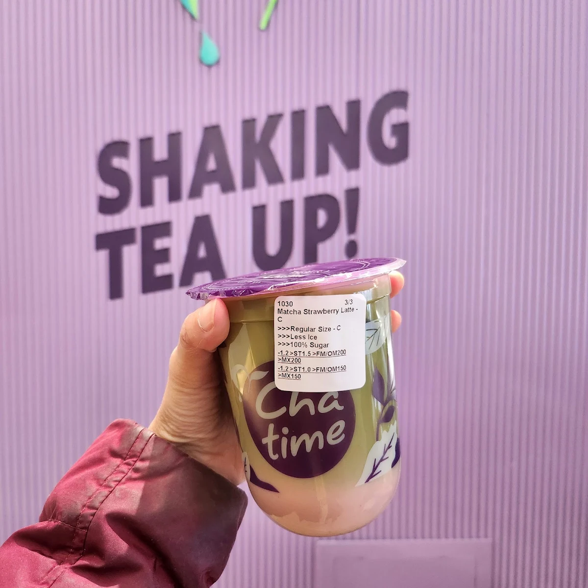Menu, Chatime