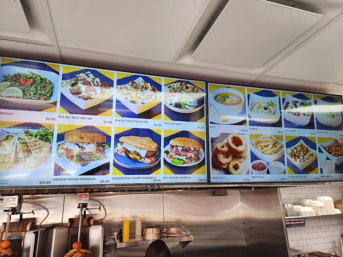 Menu, In & Win Donair