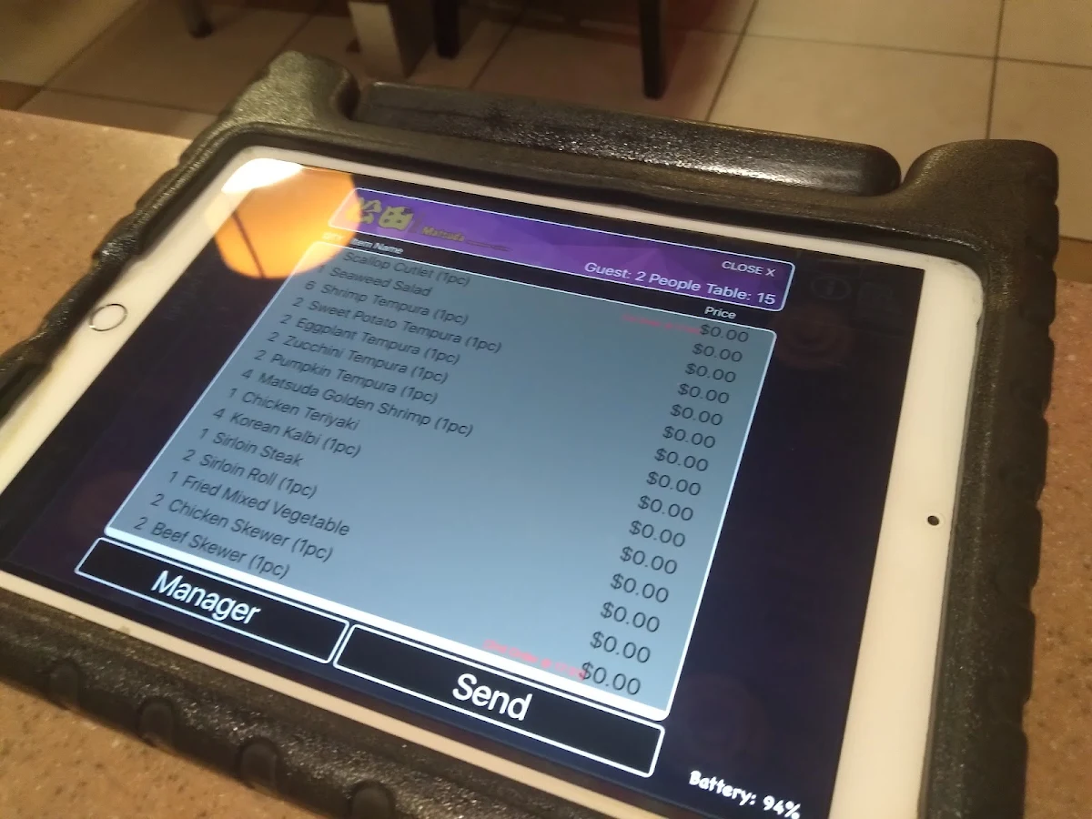 Menu, Matsuda Japanese Cuisine - Steeles Location