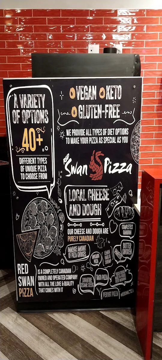Menu, Red Swan Pizza - Regina Rochdale Blvd