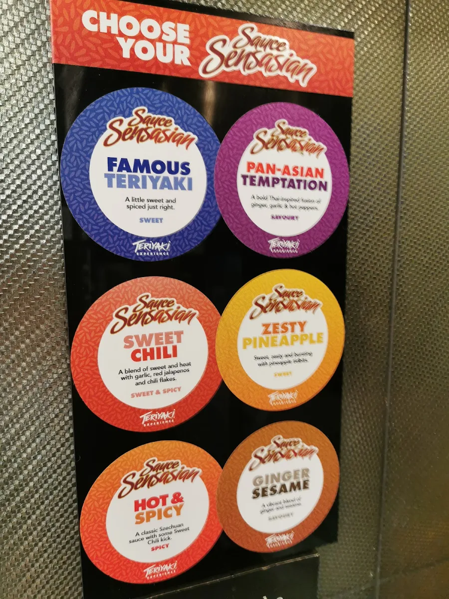 Menu, Teriyaki Experience