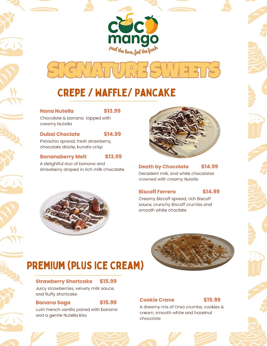 Menu, Cocomango