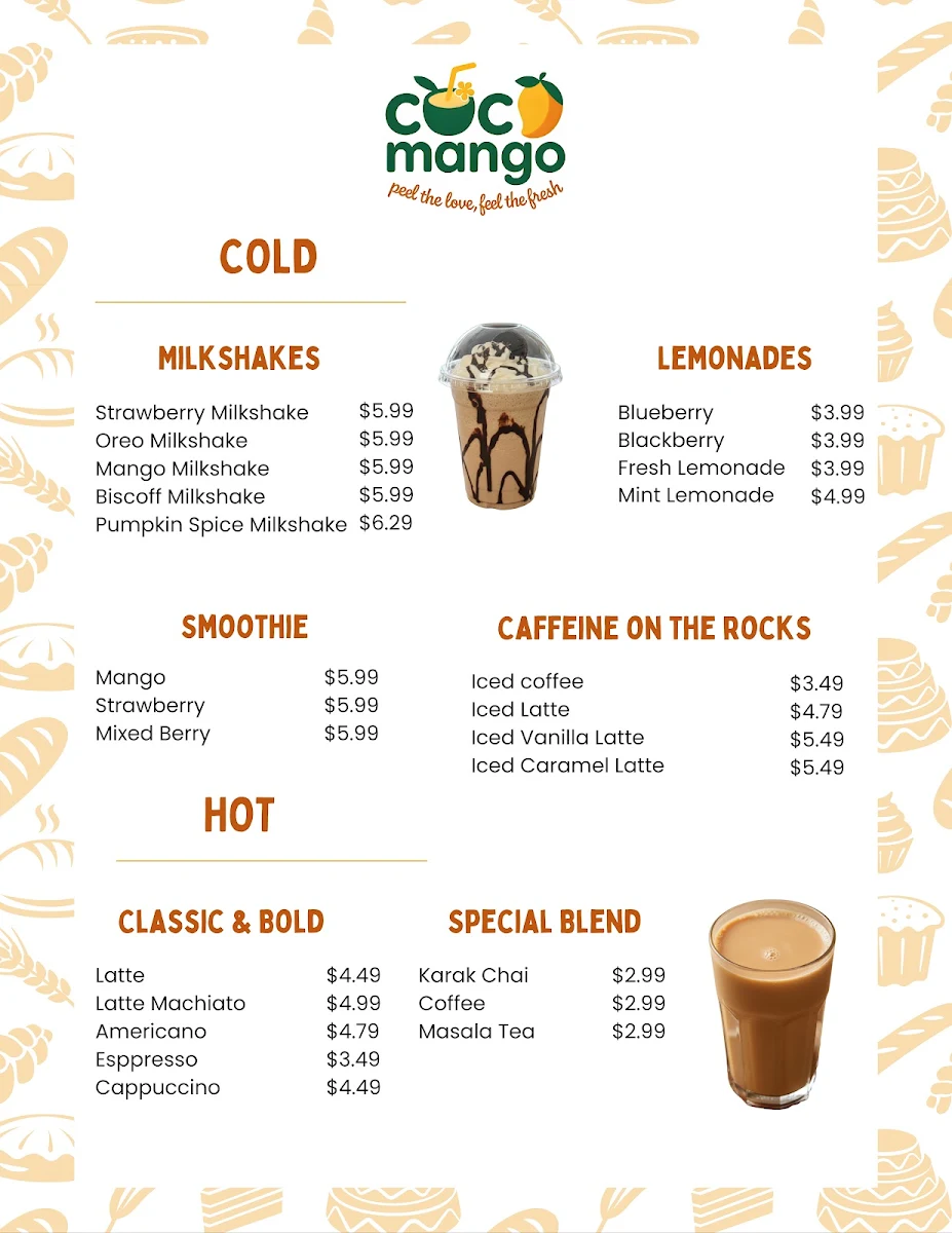 Menu, Cocomango