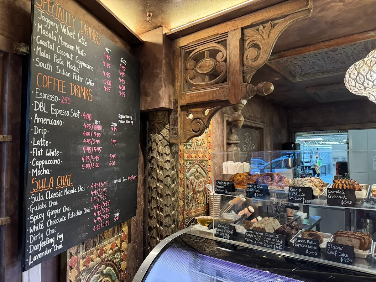 Menu, Sula Cafe