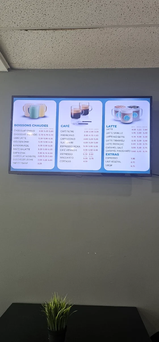 Menu, Café Caffeino