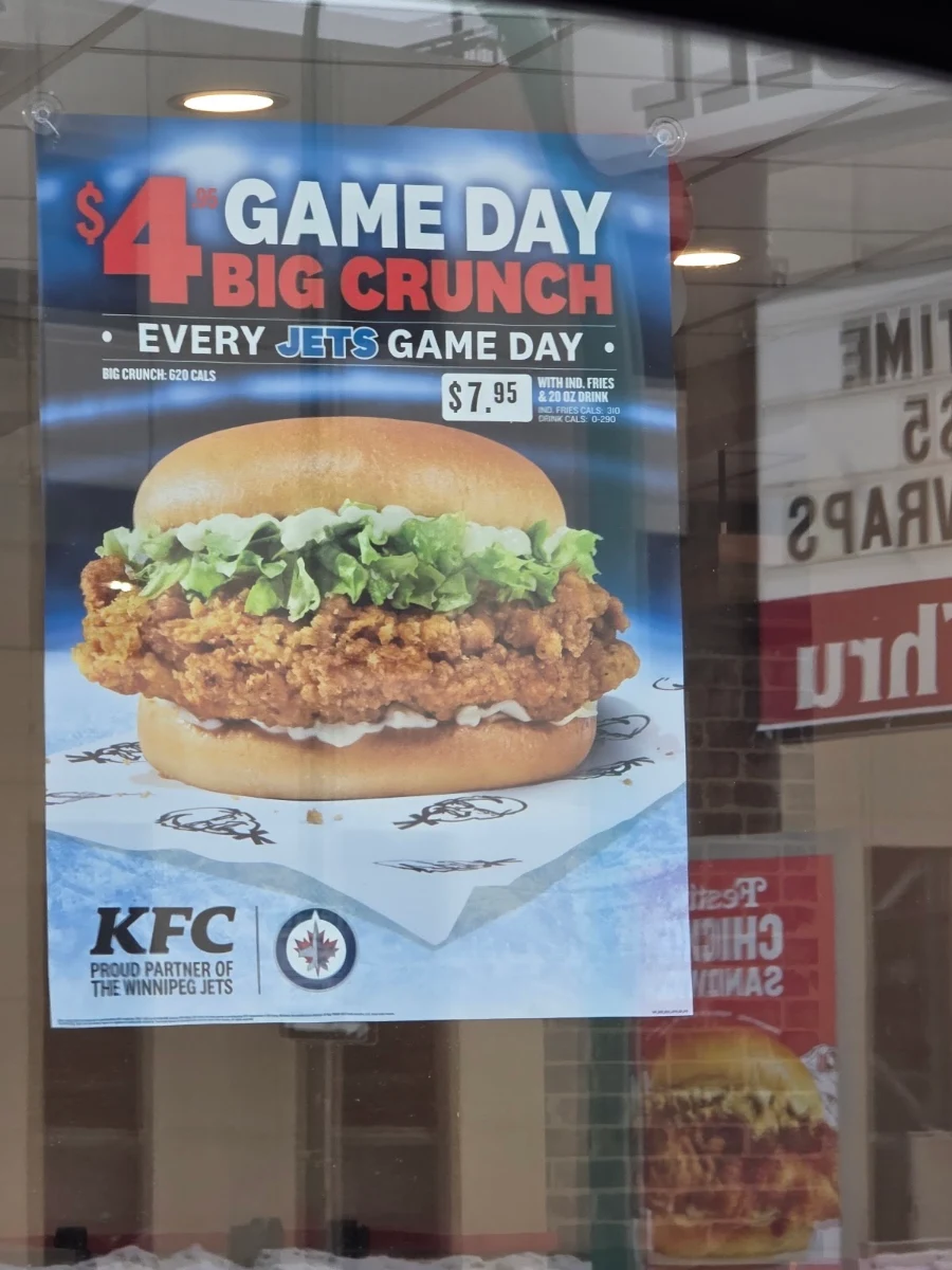 Menu, KFC