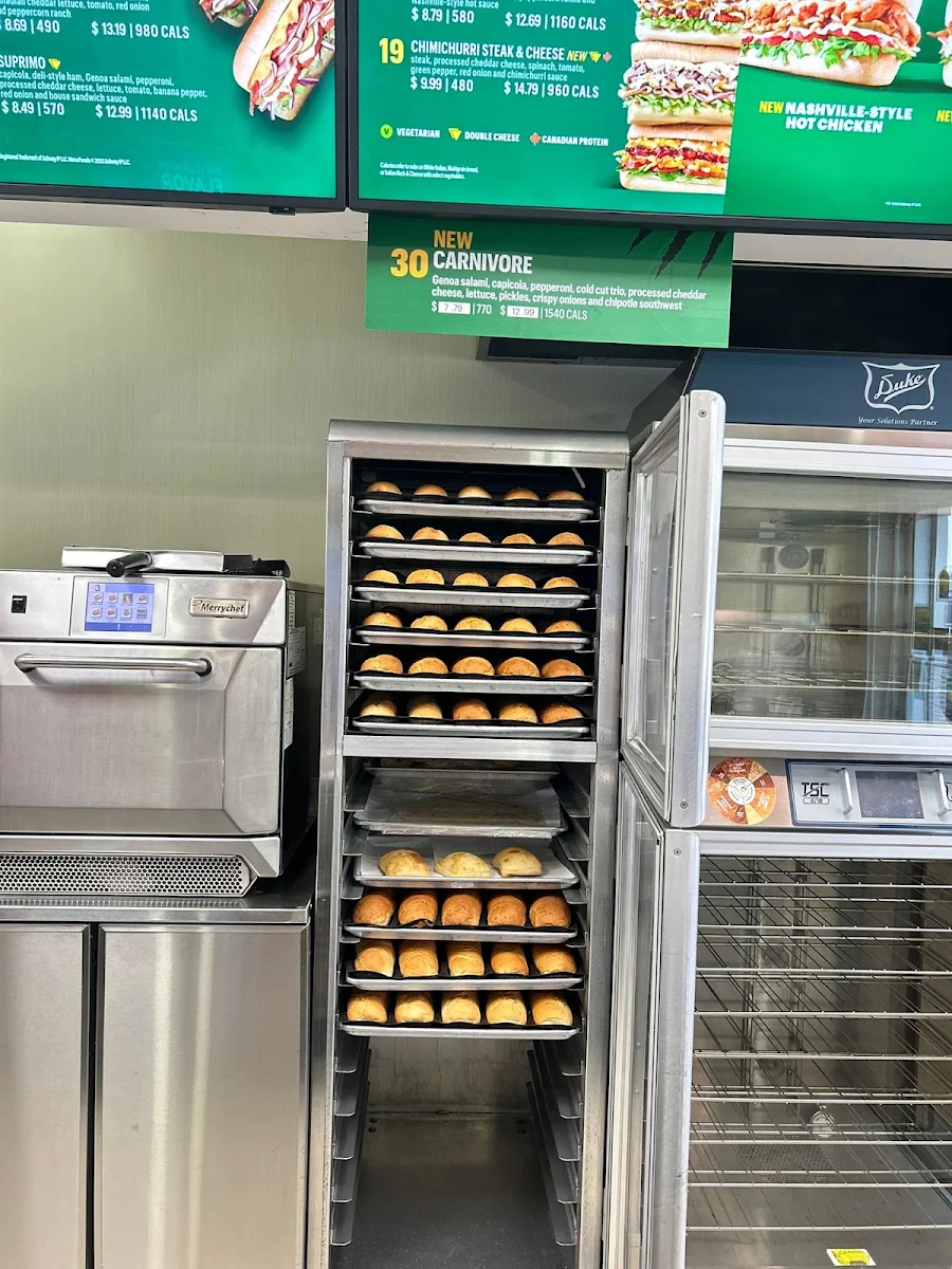 Menu, Subway