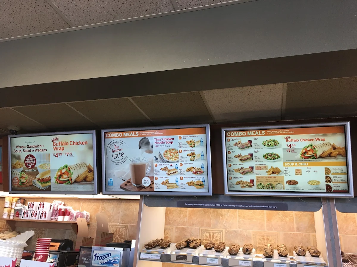 Menu, Tim Hortons