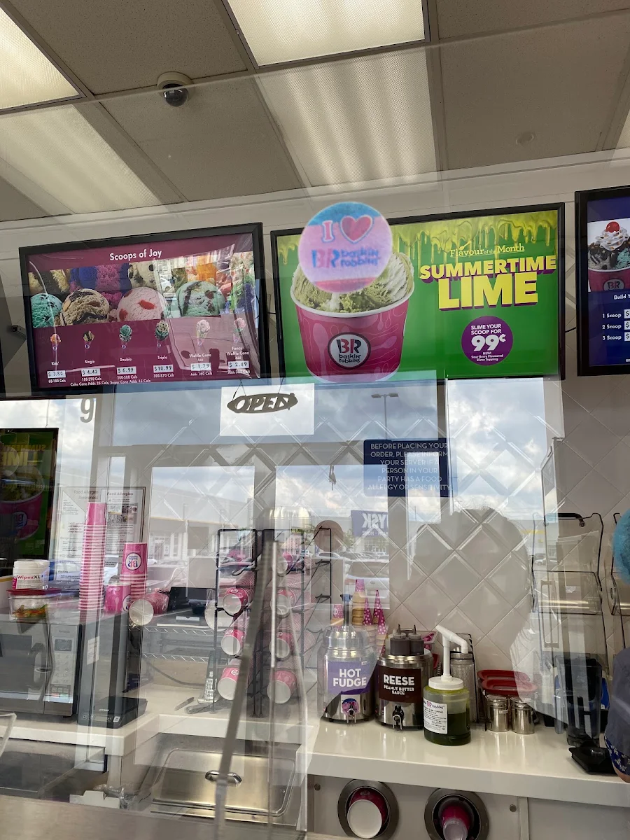 Menu, Baskin-Robbins