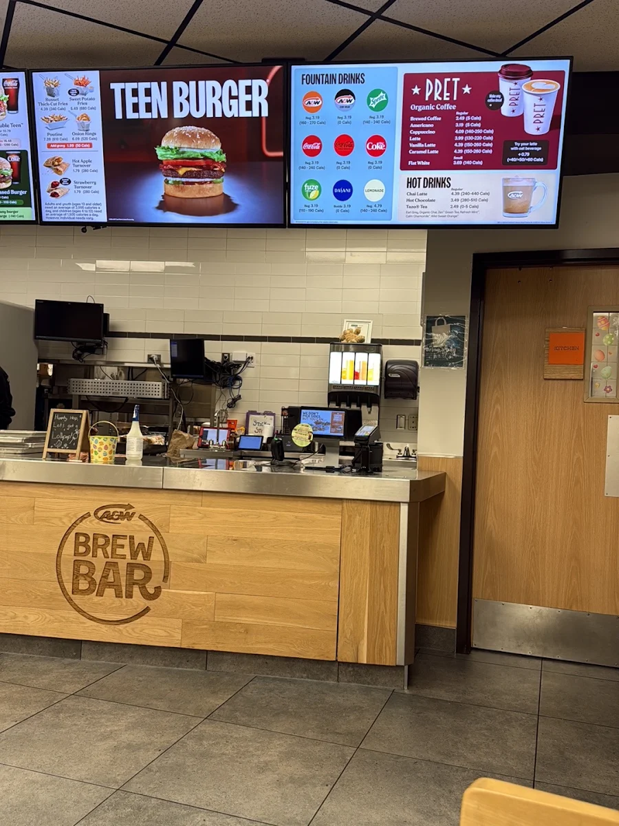 Menu, A&W Canada