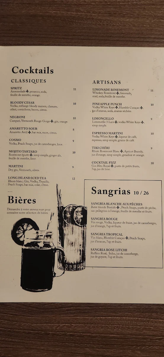 Menu, Restaurant Tartaro