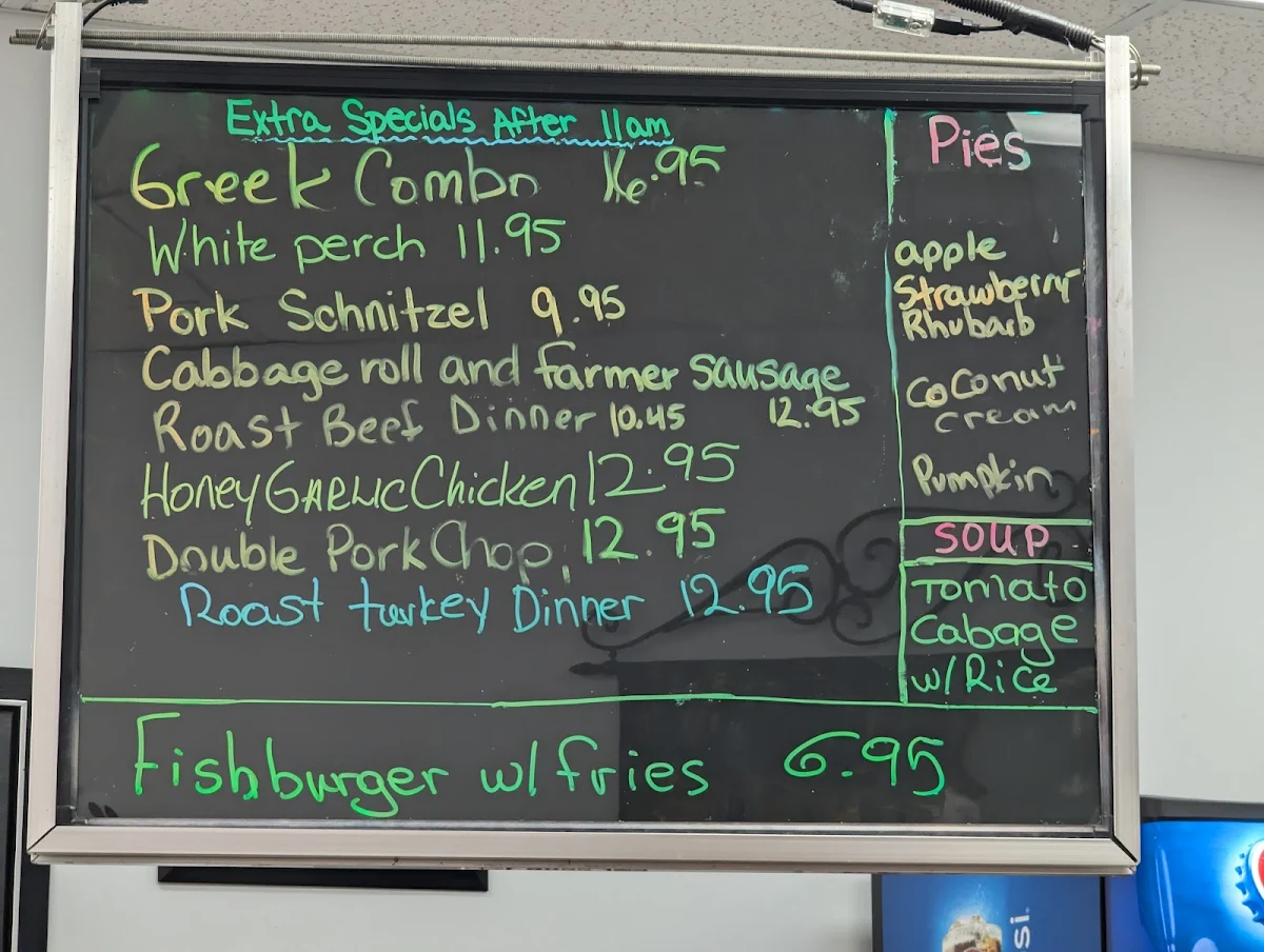 Menu, Queens Café Restaurant