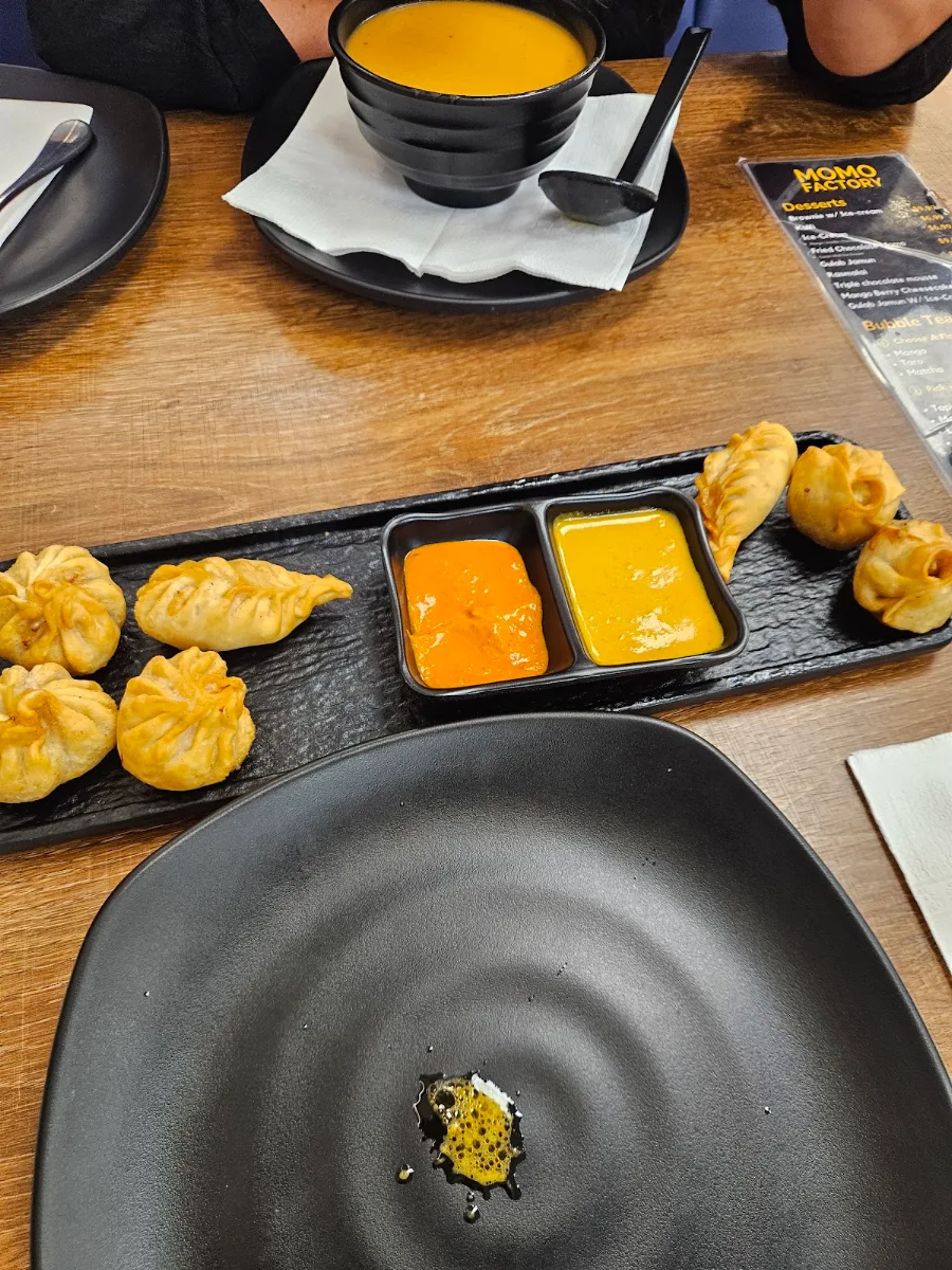 Menu, Momo factory restaurant and Bar