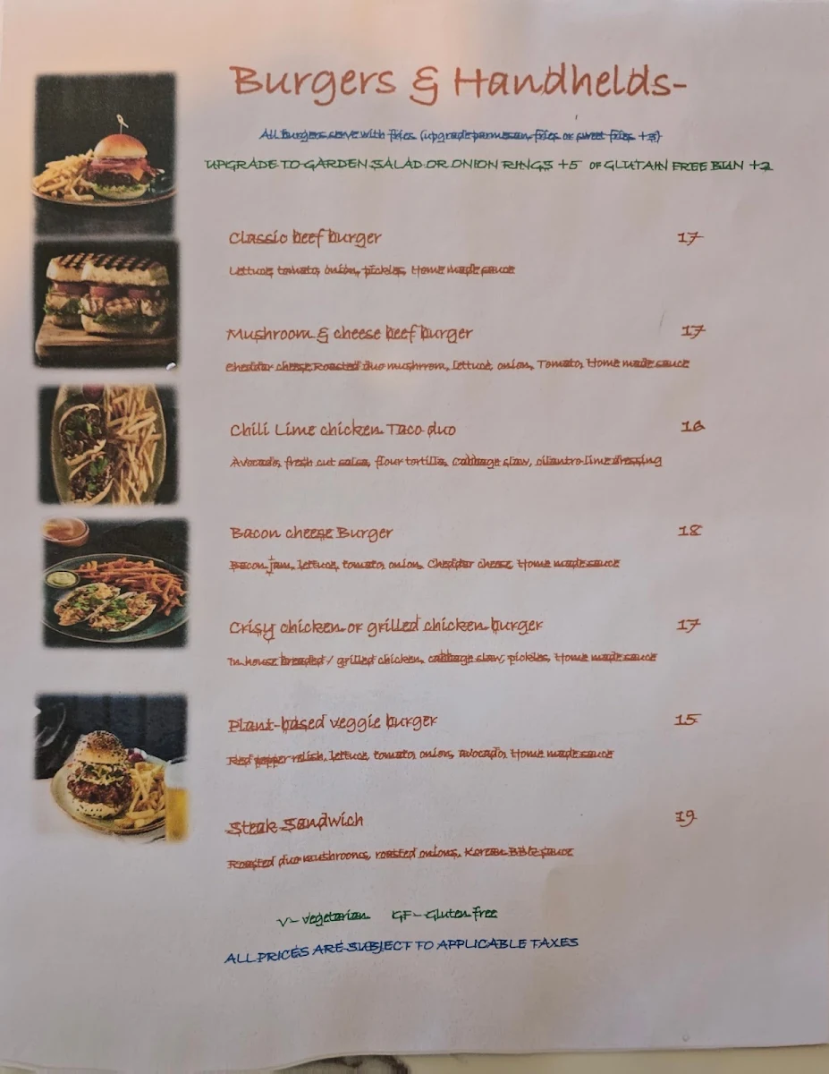 Menu, Forks Kitchen & Bar