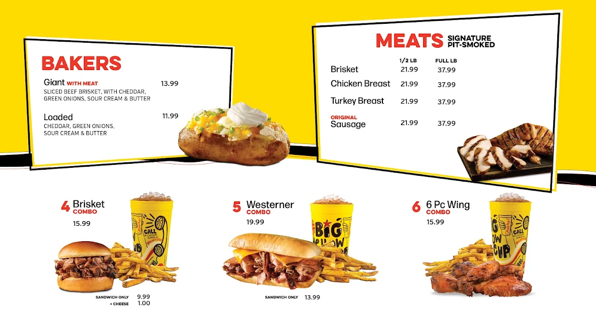 Menu, Dickey's Barbecue Pit