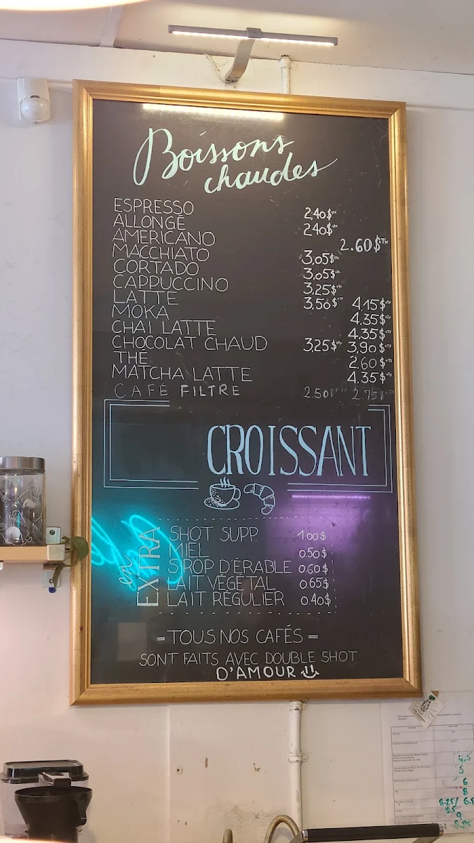 Menu, Croissant Croissant