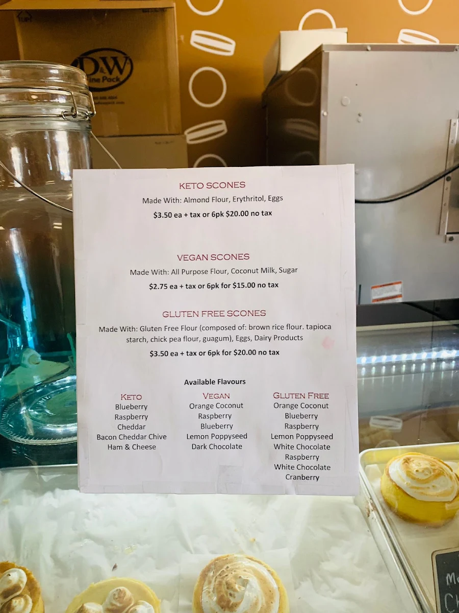 Menu, The Sconery