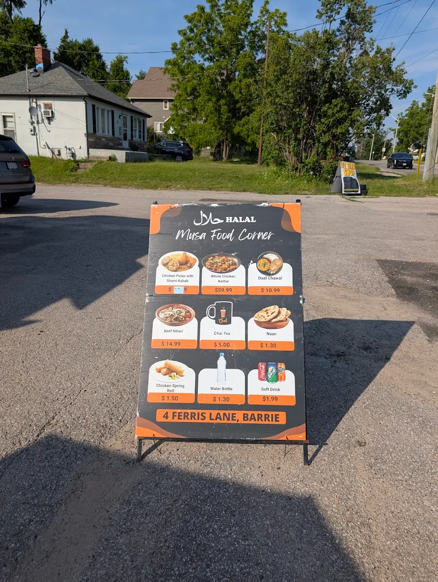 Menu, Barrie halal Food By M.Musa