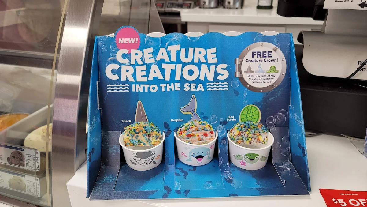 Menu, Baskin-Robbins.