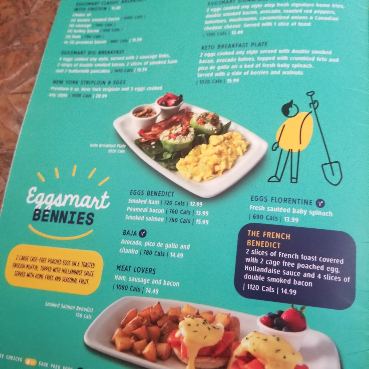 Menu, Eggsmart