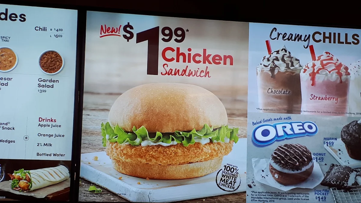Menu, Tim Hortons