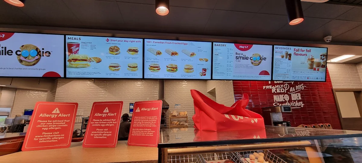 Menu, Tim Hortons