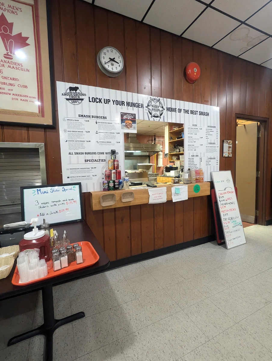 Menu, The Paddy Wagon YQT