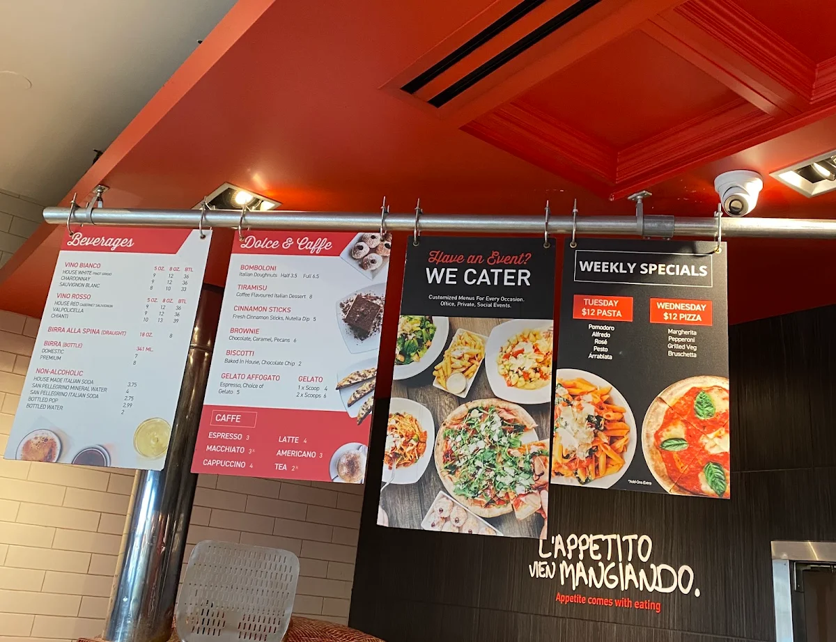Menu, Via Cibo