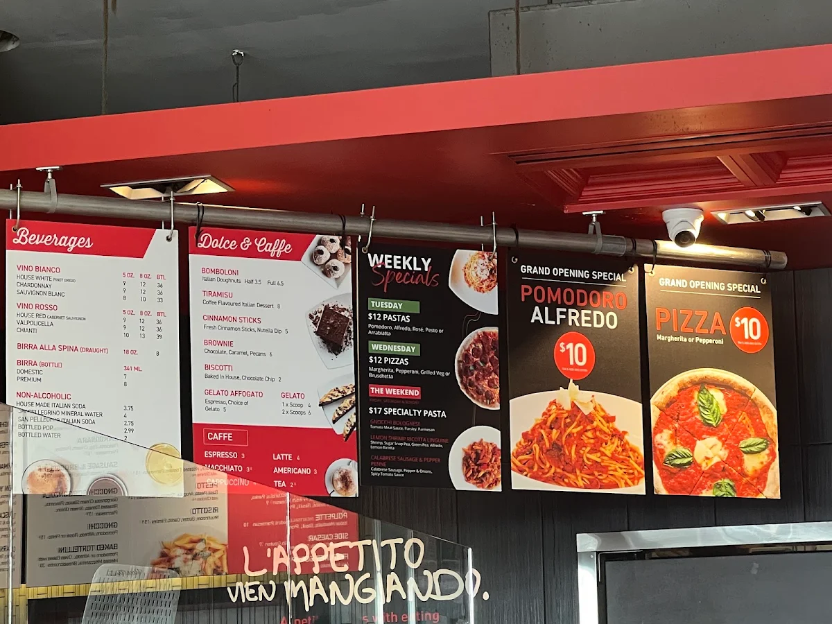 Menu, Via Cibo
