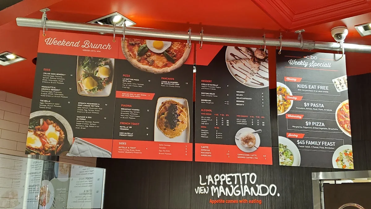Menu, Via Cibo