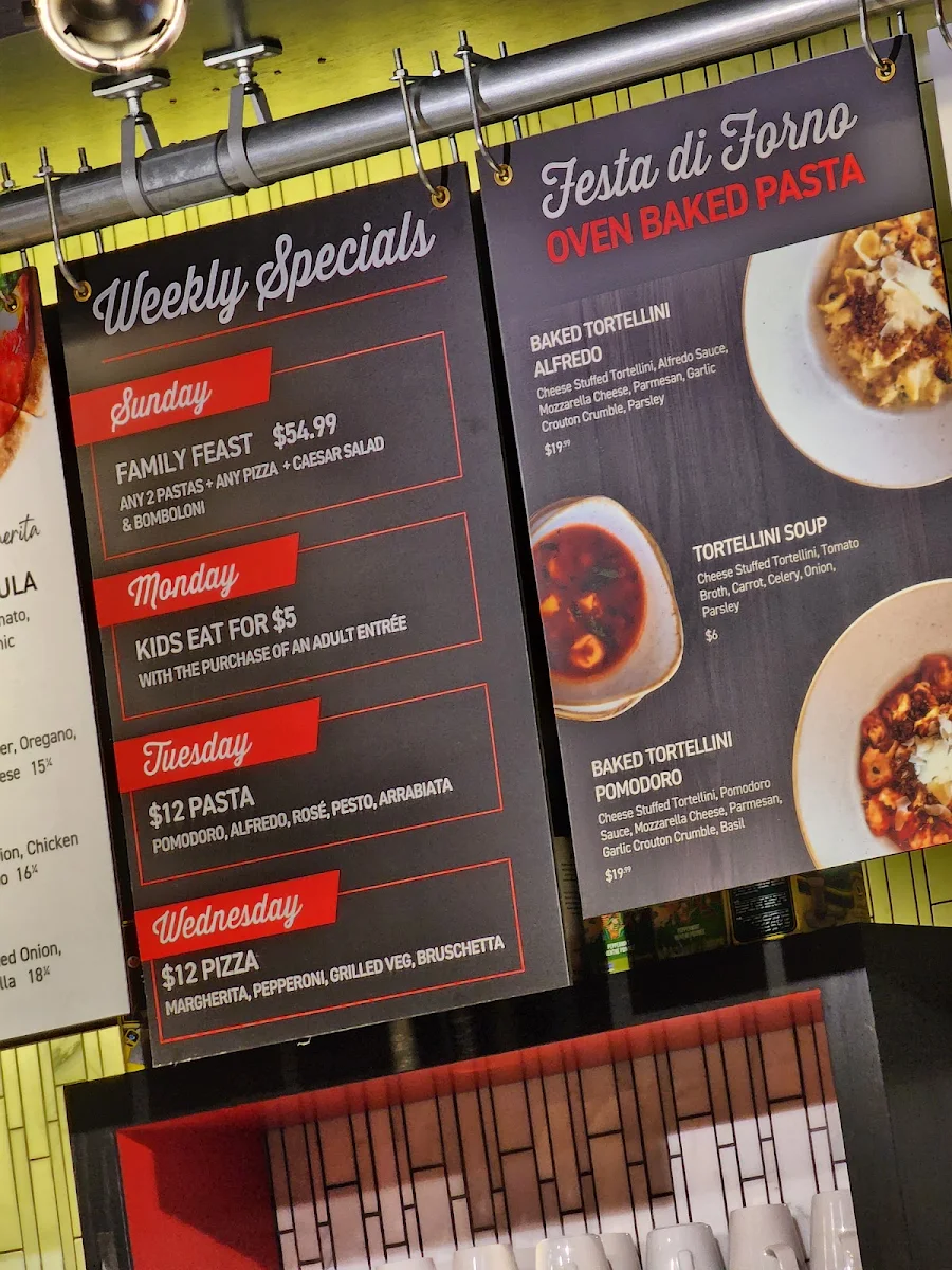 Menu, Via Cibo