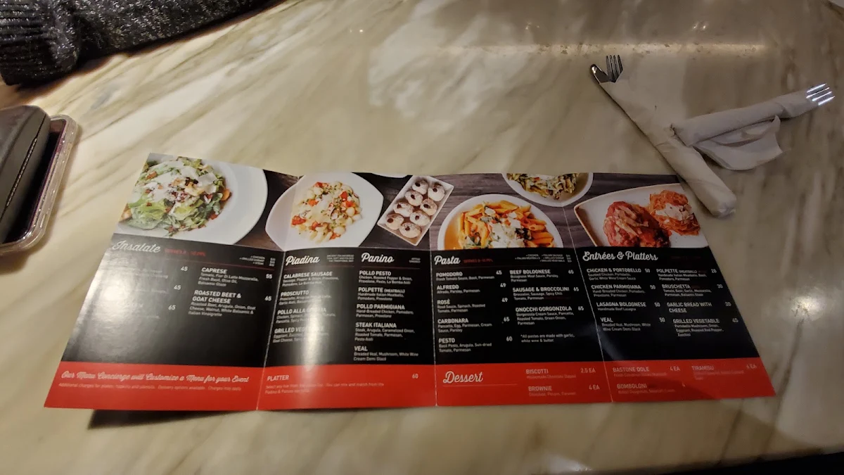Menu, Via Cibo