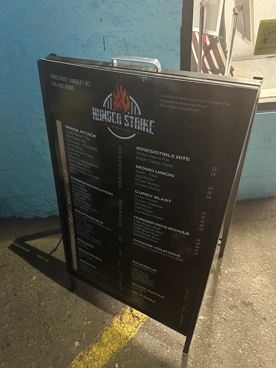 Menu, Hunger strike