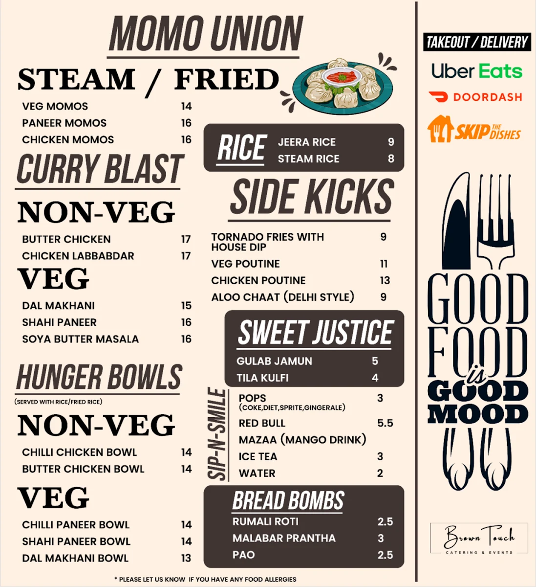 Menu, Hunger strike
