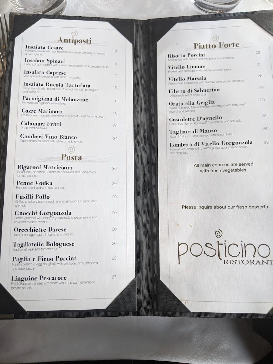Menu, Posticino