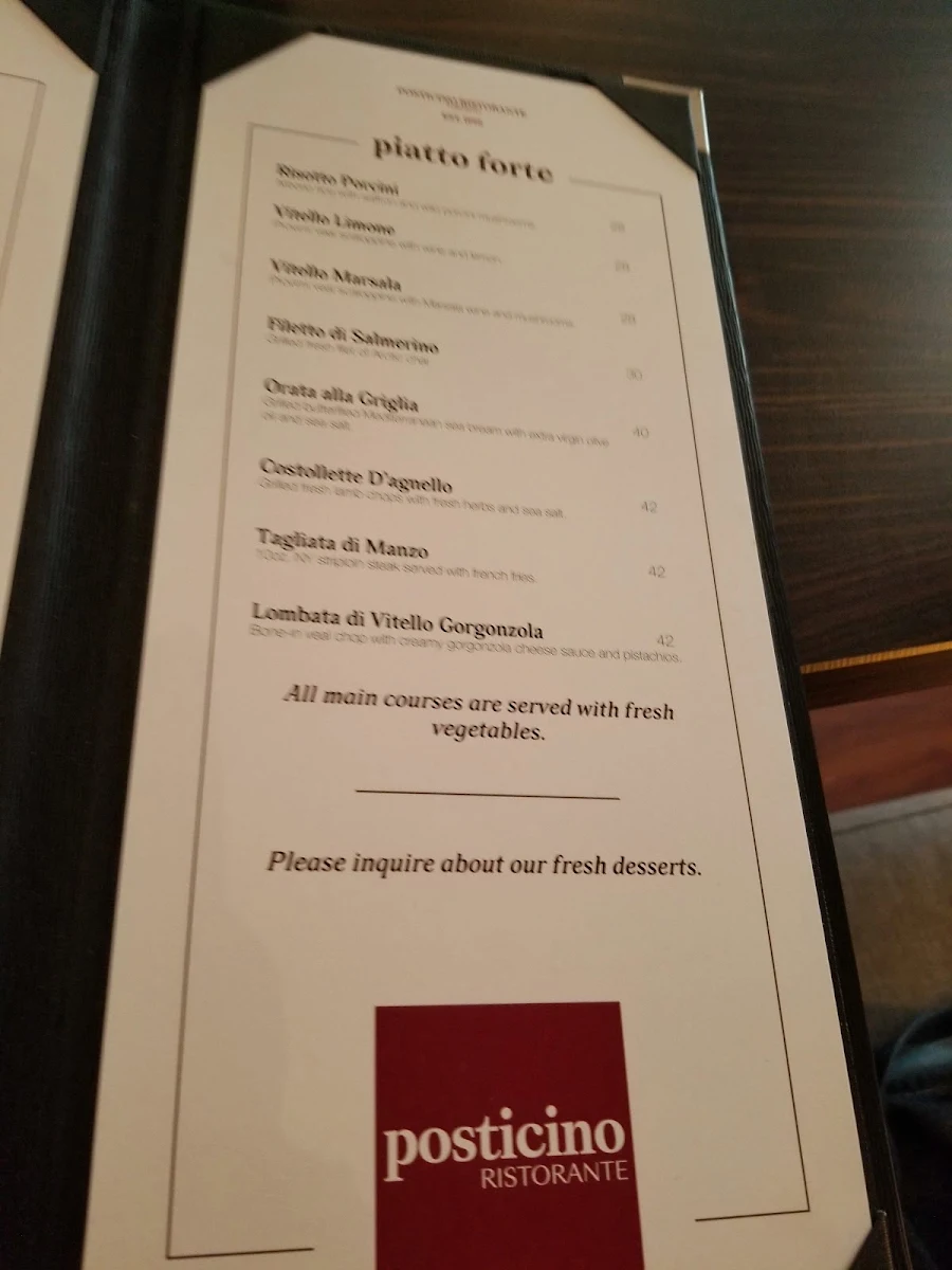 Menu, Posticino