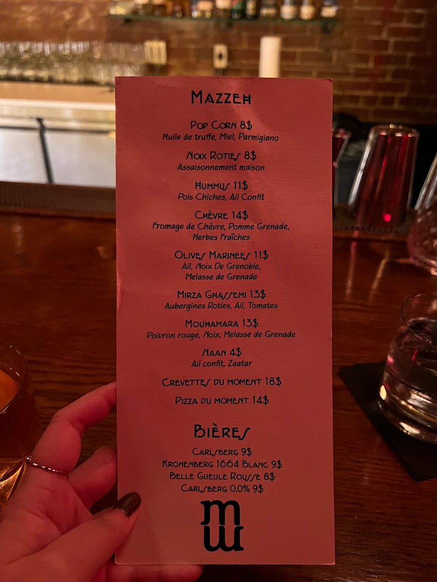 Menu, Magpie Magique
