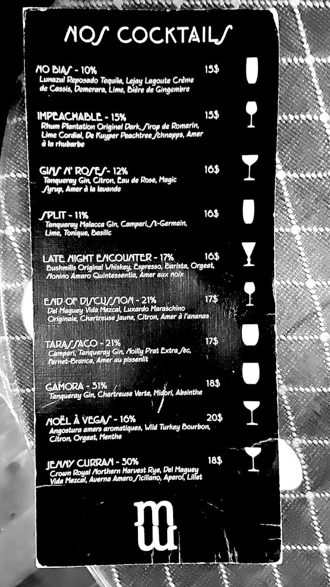 Menu, Magpie Magique